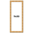 thumbnail image 1 of 11x30 Frame Gold Rustic Solid Wood Picture Frame | 1.25 Inch Wide Moulding | Rustique Gold, 1 of 8