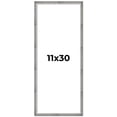 thumbnail image 1 of 11x30 Frame Silver Grey Distressed Solid Wood Picture Frame | 0.75 Inch Moulding Width | Interior, 1 of 8