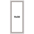 thumbnail image 1 of 11x30 Frame Silver Real Wood Picture Frame Width 1.25 Inches | Interior Frame Depth 0.5 Inches |, 1 of 8
