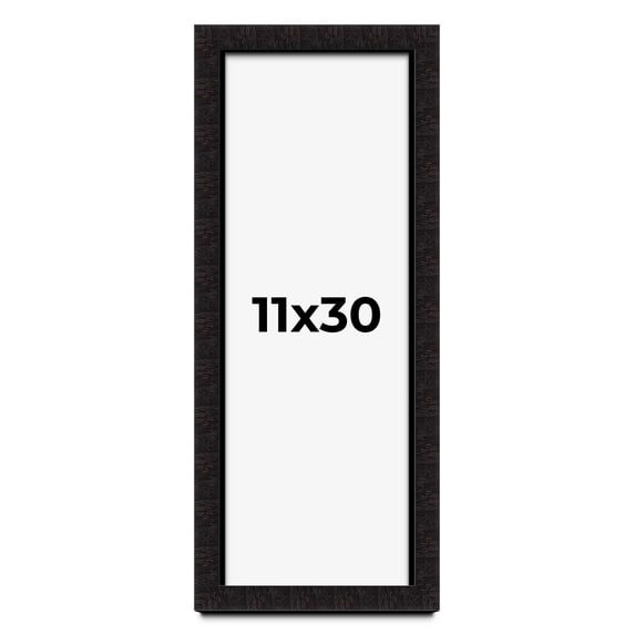 11x30 Shadow Box Black Solid Wood Display Picture Frame | 1 Inch Rabbet Depth | | 1.375 Inch