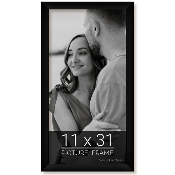 11x31 Black Picture Frame for Puzzles Posters Photos or Artwork