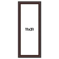 thumbnail image 1 of 11x31 Frame Brown Round Mahogany Solid Wood Picture Frame | 1.625 Inch Moulding Width | with UV, 1 of 8