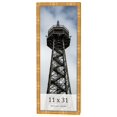 thumbnail image 1 of 11x31 Frame Gold Bamboo Solid Wood Picture Frame | 1 Inch Moulding Width | Interior Frame Depth, 1 of 8