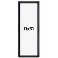 thumbnail image 1 of 11x31 Shadow Box Frame Black | 1 Inches Deep Real Wood Farmhouse Shadowbox Display Frame | UV, 1 of 6