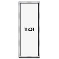 thumbnail image 1 of 11x31 Shadow Box Frame Silver | 1.375 Inches Deep Real Wood Contemporary Shadowbox Display Frame |, 1 of 7