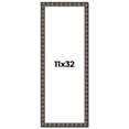 thumbnail image 1 of 11x32 Frame Black Brown Chestnut Mosaic Solid Wood Picture Frame | 1.125 Inch Moulding Width |, 1 of 8