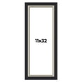 thumbnail image 1 of 11x32 Frame Black Real Wood Picture Frame Width 2.25 Inches | Interior Frame Depth 0.5 Inches |, 1 of 8