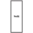 thumbnail image 1 of 11x32 Frame Blue Kingsley Pewter Solid Wood Picture Frame Width 0.75 Inches |Interior Depth 0.5, 1 of 8