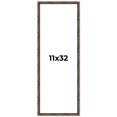 thumbnail image 1 of 11x32 Frame Brown Bamboo with Dark Coffee/Walnut Finish | Solid Wood Picture Frame Width 0.75, 1 of 8