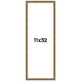 thumbnail image 1 of 11x32 Frame Gold Kingsley Distressed Solid Wood Picture Frame Width 0.75 Inches | Interior Frame, 1 of 8