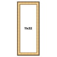 thumbnail image 1 of 11x32 Frame Gold Plein Aire Solid Wood Picture Frame Width 2 Inches | Interior Frame Depth 0.5, 1 of 8