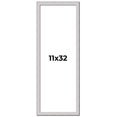thumbnail image 1 of 11x32 Frame Silver Inner Slope Bevel Picture Frame | 1 Inch Moulding Width | 0.75 Inch Rabbet Depth, 1 of 8
