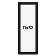 thumbnail image 1 of 11x32 Shadow Box Black Solid Wood Display Picture Frame | 1 Inch Rabbet Depth | | 1.375 Inch, 1 of 4