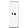 thumbnail image 1 of 11x32 Shadow Box Silver Brushed Striped Display Frame | 1.625 Inches Deep | 1 Inch Moulding Width |, 1 of 8