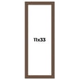 thumbnail image 1 of 11x33 Frame Brown Farmhouse Solid Wood Picture Frame Width 1.5 Inches | Interior Frame Depth 0.5, 1 of 8