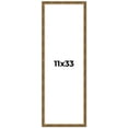 thumbnail image 1 of 11x33 Frame Gold Kingsley Distressed Solid Wood Picture Frame Width 0.75 Inches | Interior Frame, 1 of 8