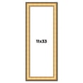 thumbnail image 1 of 11x33 Frame Gold Plein Aire Solid Wood Picture Frame Width 2 Inches | Interior Frame Depth 0.5, 1 of 8