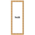 thumbnail image 1 of 11x33 Frame Gold Rustic Solid Wood Picture Frame | 1.25 Inch Wide Moulding | Rustique Gold, 1 of 8