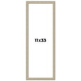 thumbnail image 1 of 11x33 Frame Grey Solid Wood Picture Frame Width 1 Inches | Interior Frame Depth 0.5 Inches |, 1 of 8