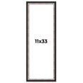 thumbnail image 1 of 11x33 Frame Silver Real Wood Picture Frame Width 1.25 Inches | Interior Frame Depth 0.75 Inches |, 1 of 8