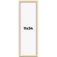 thumbnail image 1 of 11x34 Frame Beige Real Wood Picture Frame Width 0.75 inches | Interior Frame Depth 0.5 inches |, 1 of 8