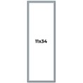 thumbnail image 1 of 11x34 Frame Blue Scuffed Farm Board Solid Wood Picture Frame Width 0.75 Inches | Interior Depth 0.5, 1 of 8