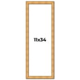 thumbnail image 1 of 11x34 Frame Gold Rustic Solid Wood Picture Frame | 1.25 Inch Wide Moulding | Rustique Gold, 1 of 8