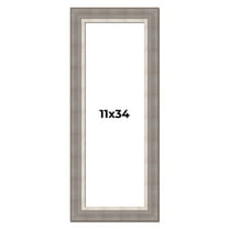 11x34 Frame Grey Real Wood Picture Frame Width 2.75 Inches | Interior Frame Depth 0.5 Inches |