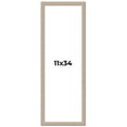 thumbnail image 1 of 11x34 Frame Grey Solid Wood Picture Frame Width 1 Inches | Interior Frame Depth 0.5 Inches |, 1 of 8