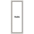 thumbnail image 1 of 11x34 Frame Silver Real Wood Picture Frame Width 1.25 Inches | Interior Frame Depth 0.5 Inches |, 1 of 8