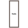 thumbnail image 1 of 11x34 Frame Silver Real Wood Picture Frame Width 1.25 Inches | Interior Frame Depth 0.5 Inches |, 1 of 8