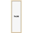 thumbnail image 1 of 11x36 Frame Beige Real Wood Picture Frame Width 0.75 inches | Interior Frame Depth 0.5 inches |, 1 of 8