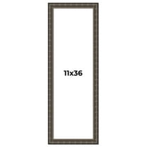 11x36 Frame Black Bamboo Solid Wood Picture Frame Width 1.5 Inches | Interior Frame Depth 0.5
