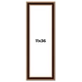 thumbnail image 1 of 11x36 Frame Gold Brown Plein Air Vintage Solid Wood Picture Frame | 1.75 Inches Moulding Width |, 1 of 8