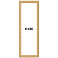 thumbnail image 1 of 11x36 Frame Gold Rustic Solid Wood Picture Frame | 1.25 Inch Wide Moulding | Rustique Gold, 1 of 8
