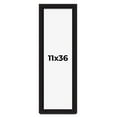 thumbnail image 1 of 11x36 Shadow Box Black Solid Wood Display Picture Frame | 1 Inch Rabbet Depth | | 1.375 Inch, 1 of 4
