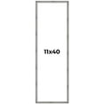thumbnail image 1 of 11x40 Frame Silver Picture Frame - Complete Modern Photo Frame Includes UV Acrylic Shatter Guard, 1 of 8