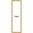 thumbnail image 1 of 11x41 Frame Gold Bamboo Solid Wood Picture Frame | 1 Inch Moulding Width | Interior Frame Depth, 1 of 8