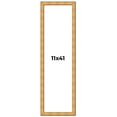 thumbnail image 1 of 11x41 Frame Gold Rustic Solid Wood Picture Frame | 1.25 Inch Wide Moulding | Rustique Gold, 1 of 8