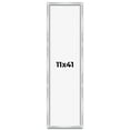 thumbnail image 1 of 11x41 Frame Silver Whitewashed Wood Grain Solid Wood Shadow Box | 0.75 Inch Moulding Width | 0.75, 1 of 8