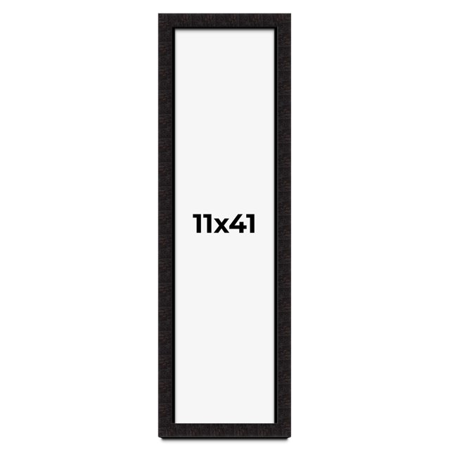 11x41 Shadow Box Black Solid Wood Display Picture Frame | 1 Inch Rabbet Depth | | 1.375 Inch