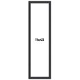 thumbnail image 1 of 11x43 Frame Black Real Wood Picture Frame Width 1.25 Inches | Interior Frame Depth 0.5 Inches |, 1 of 8