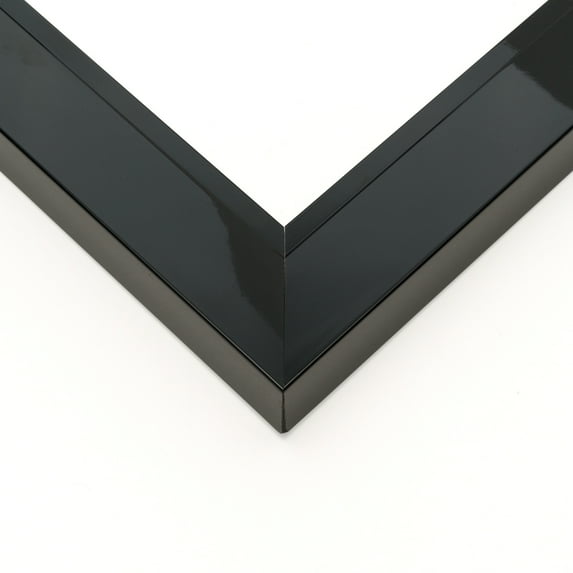 11x43 Frame Black Solid Wood Picture Frame Width 1.625 Inches | Interior Frame Depth 0.6875 Inches