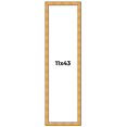 thumbnail image 1 of 11x43 Frame Gold Rustic Solid Wood Picture Frame | 1.25 Inch Wide Moulding | Rustique Gold, 1 of 8