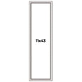 thumbnail image 1 of 11x43 Frame Silver Real Wood Picture Frame Width 1.25 Inches | Interior Frame Depth 0.5 Inches |, 1 of 8
