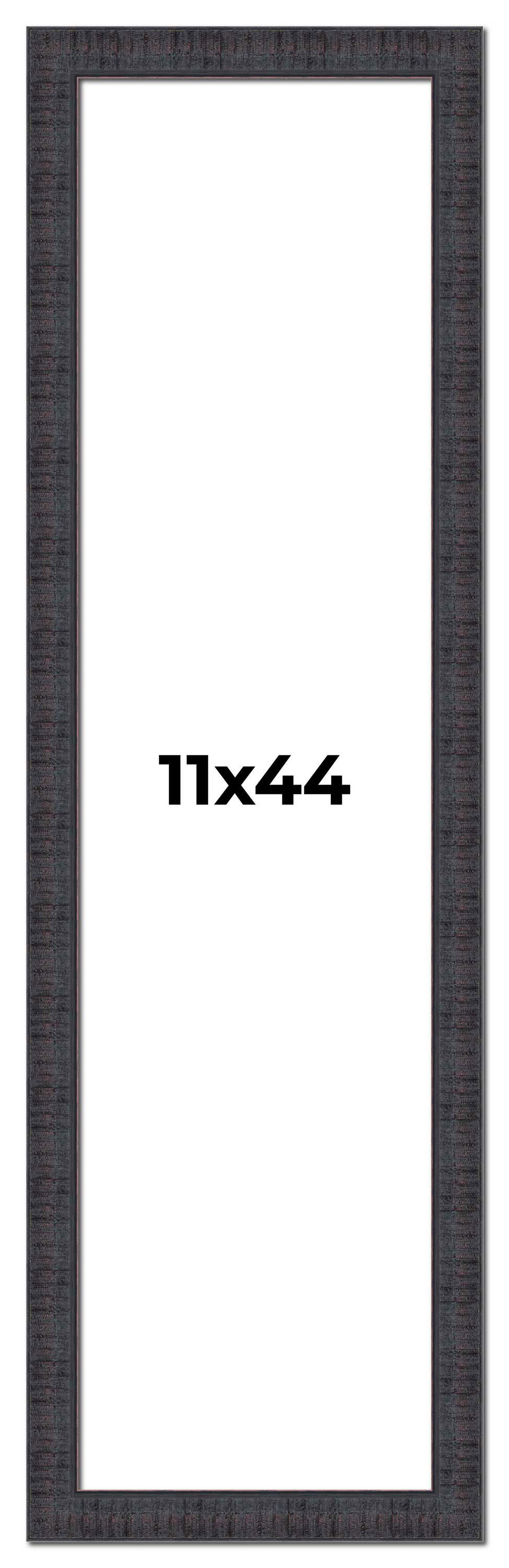 11x44 Frame Brown Rustic Solid Wood Picture Frame 1.5 Inches Wide ...