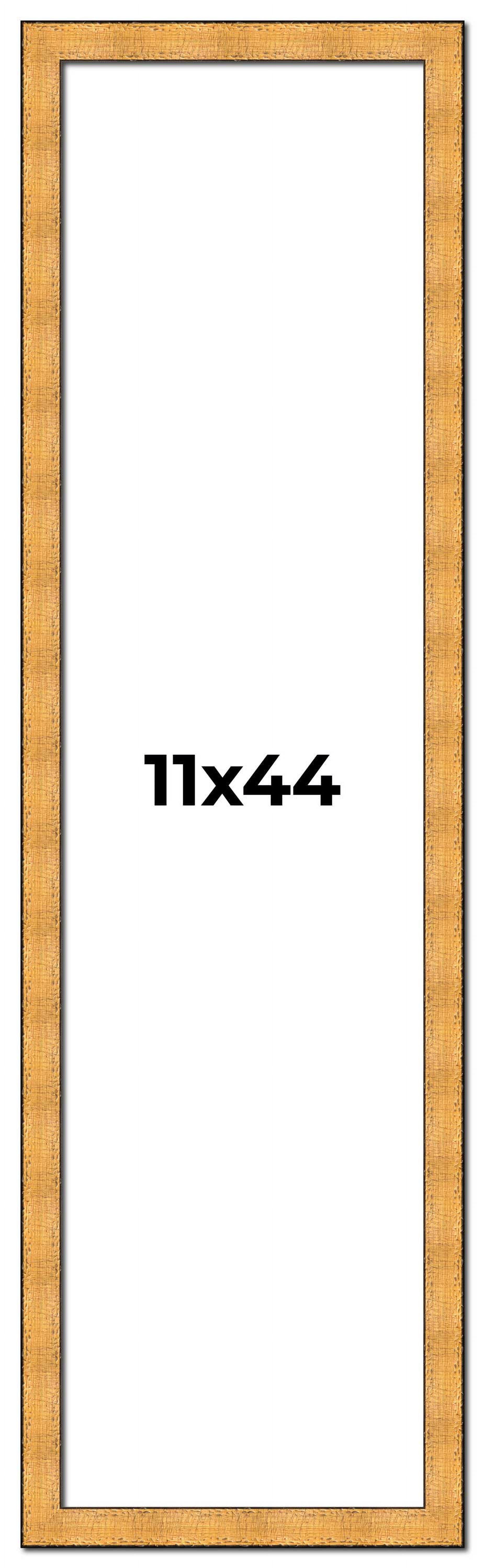11x44 Frame Gold Rustic Solid Wood Picture Frame | 1.25 Inch Wide ...