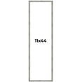 thumbnail image 1 of 11x44 Frame Silver Grey Distressed Solid Wood Picture Frame | 0.75 Inch Moulding Width | Interior, 1 of 8
