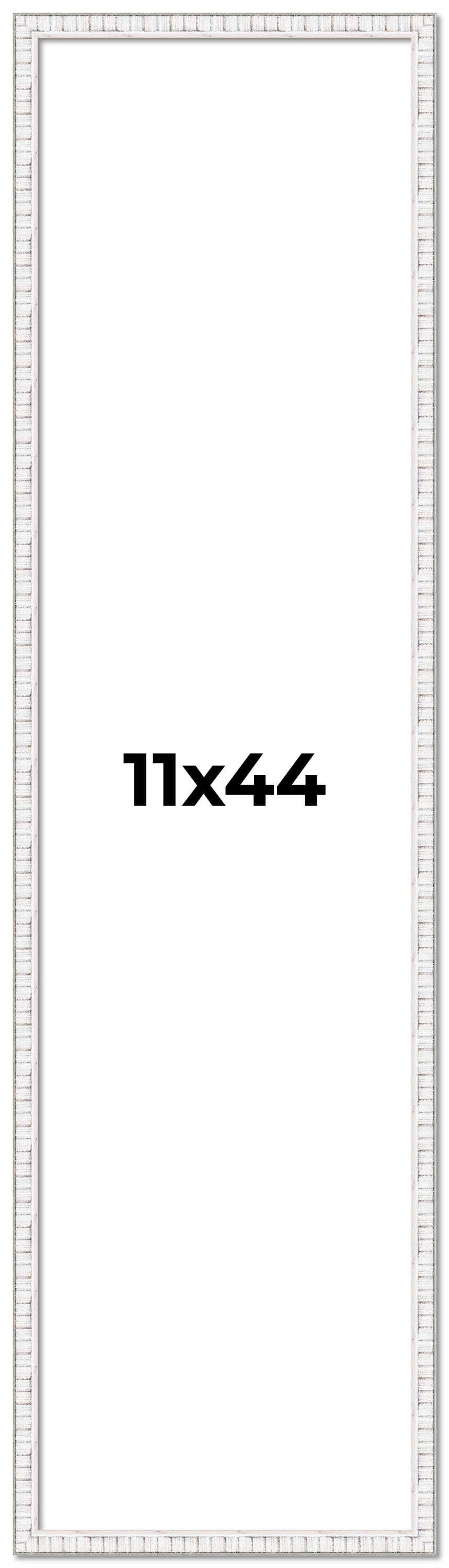 11x44 Frame White Real Wood Picture Frame Width 0.75 inches | Interior ...