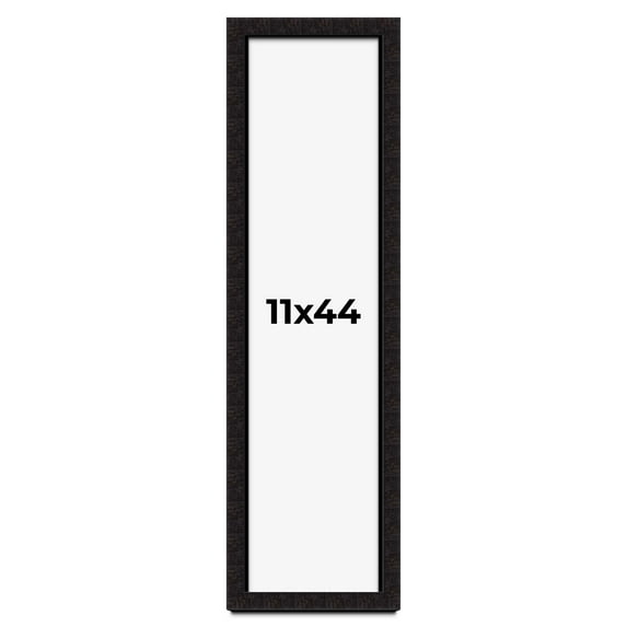 11x44 Shadow Box Black Solid Wood Display Picture Frame | 1 Inch Rabbet Depth | | 1.375 Inch
